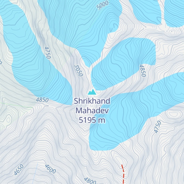 Map of Shrikhand Mahadev