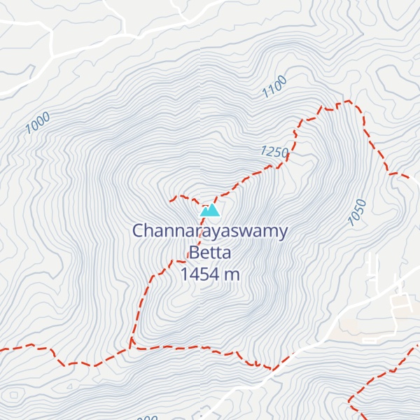 Map of Channarayaswamy Betta