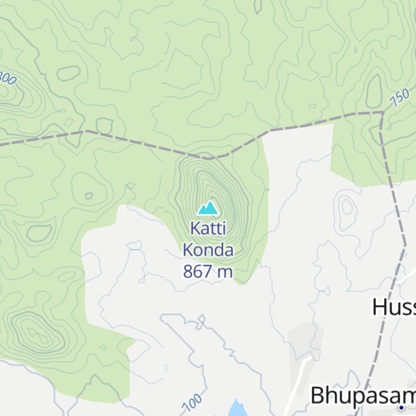 Map of Katti Konda