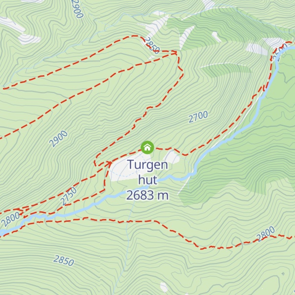 Map of Turgen hut