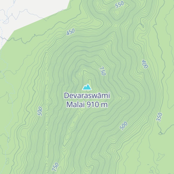 Map of Devaraswāmi Malai