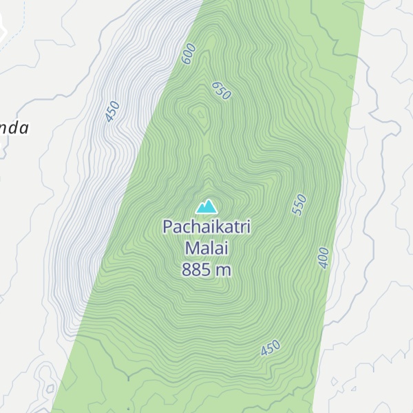 Map of Pachaikatri Malai