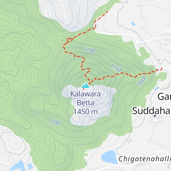 Map of Kalawara Betta