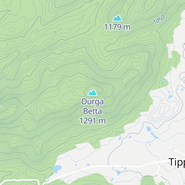Map of Durga Betta