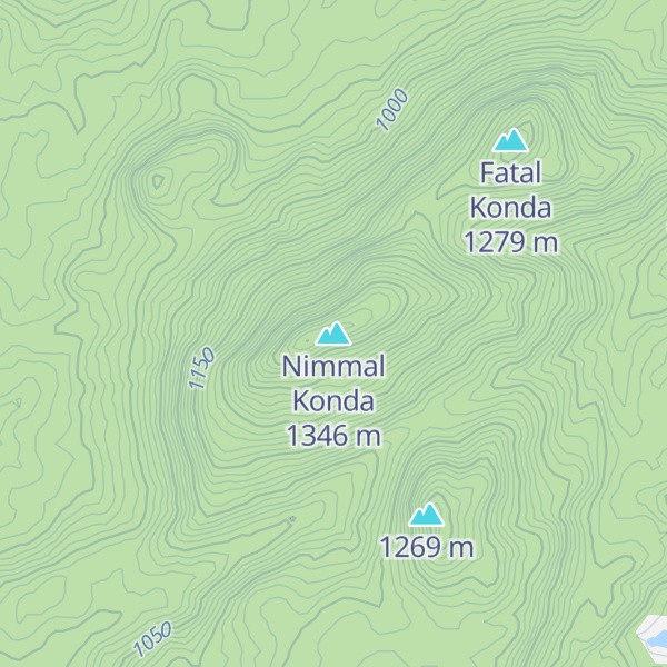Map of Nimmal Konda