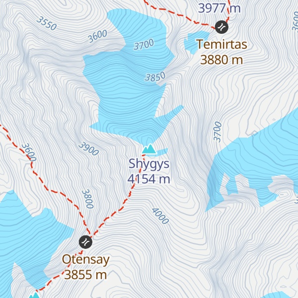 Map of Shygys