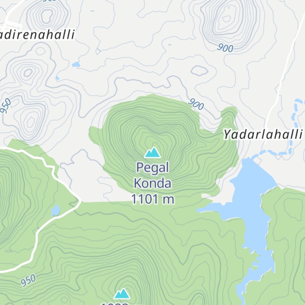 Map of Pegal Konda