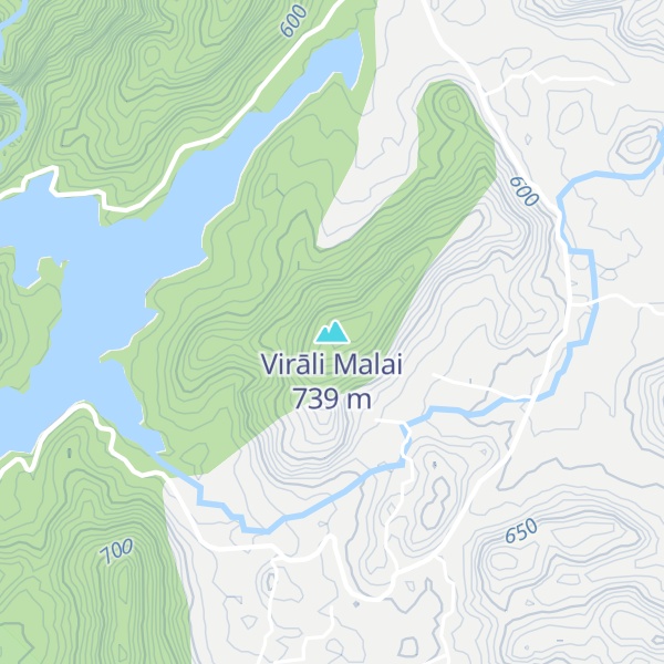 Map of Virāli Malai