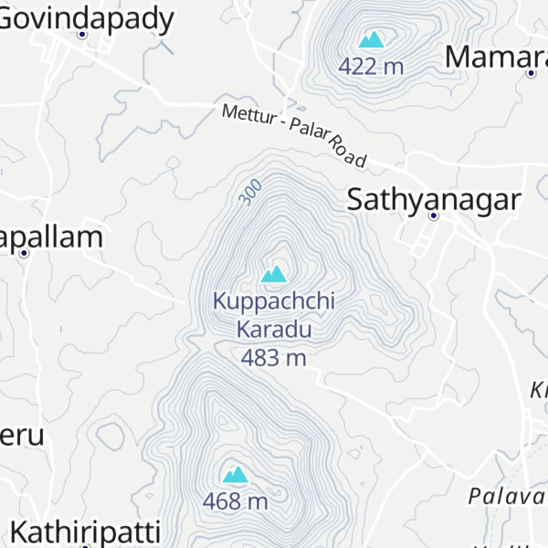 Map of Kuppachchi Karadu