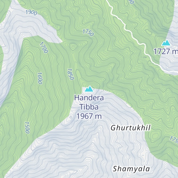 Map of Handera Tibba