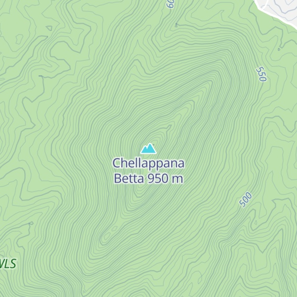 Map of Chellappana Betta