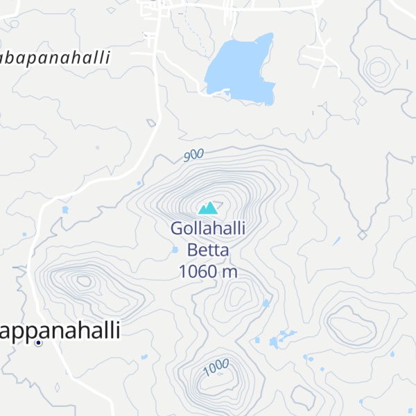 Map of Gollahalli Betta