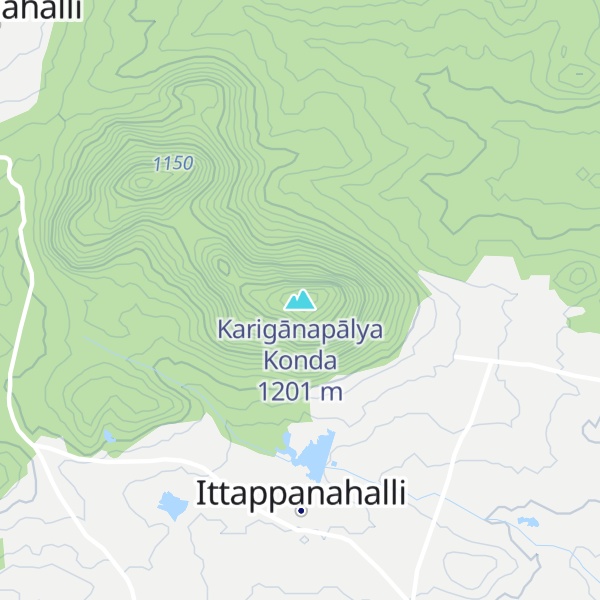 Map of Karigānapālya Konda