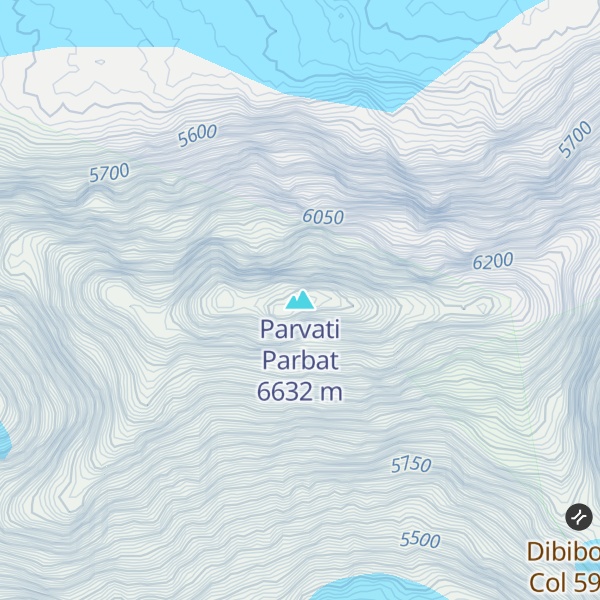 Map of Parvati Parbat