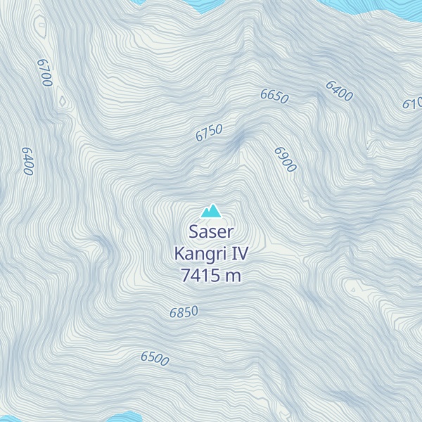 Map of Saser Kangri IV