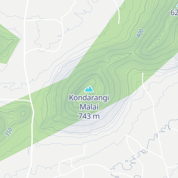 Map of Kondarangi Malai