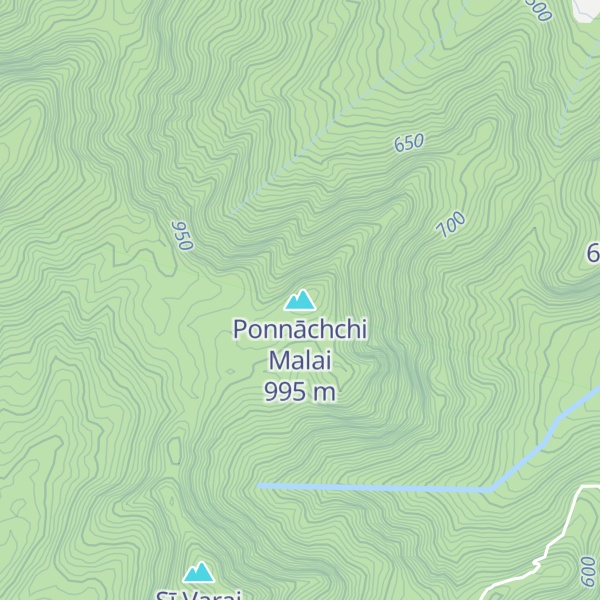 Map of Ponnāchchi Malai