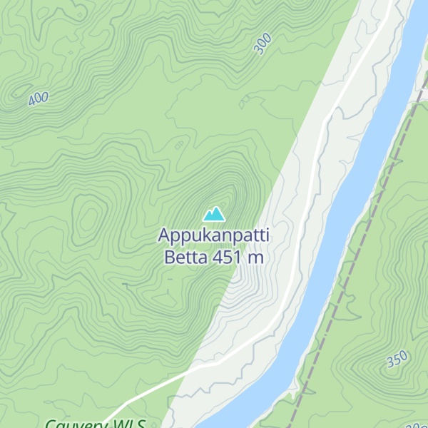 Map of Appukanpatti Betta
