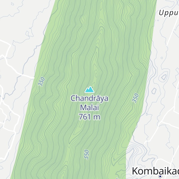 Map of Chandrāya Malai