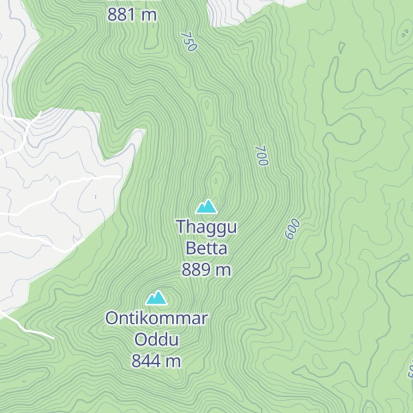Map of Thaggu Betta