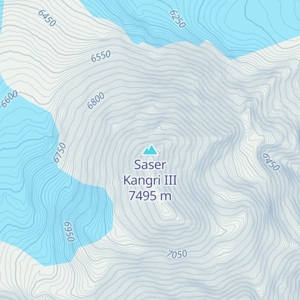 Map of Saser Kangri III