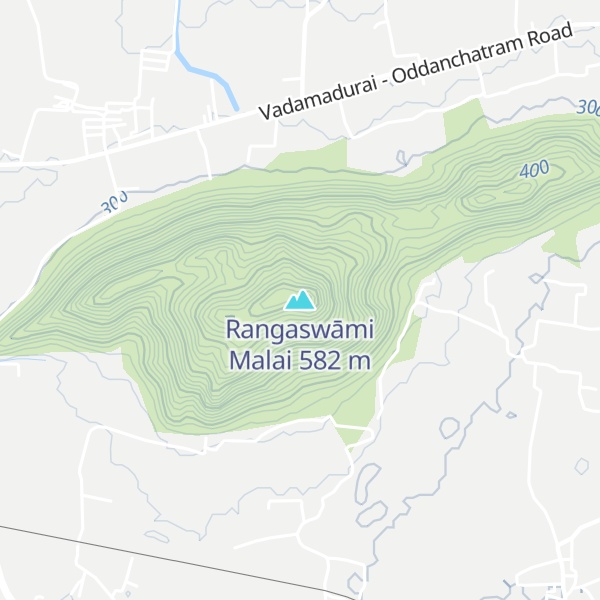 Map of Rangaswāmi Malai