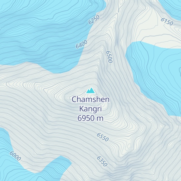 Map of Chamshen Kangri