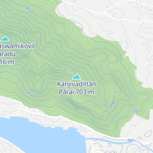 Map of Kanjivadittān Pārai