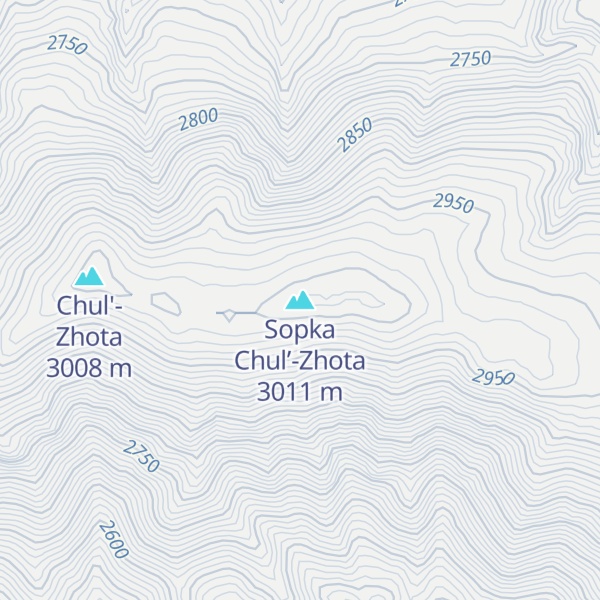 Map of Sopka Chul’-Zhota