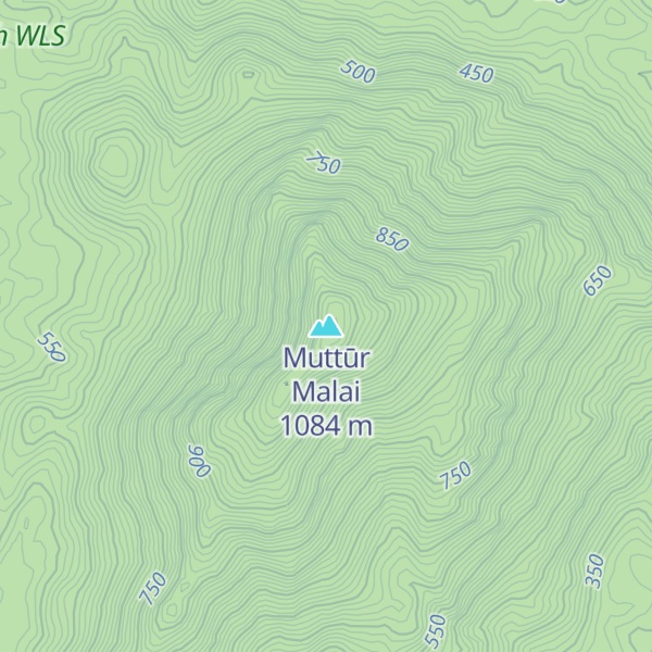 Map of Muttūr Malai
