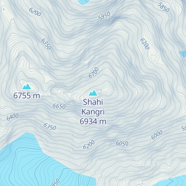 Map of Shahi Kangri