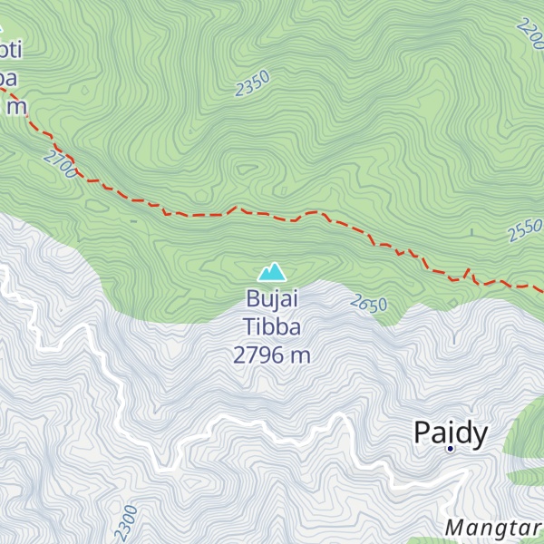 Map of Bujai Tibba