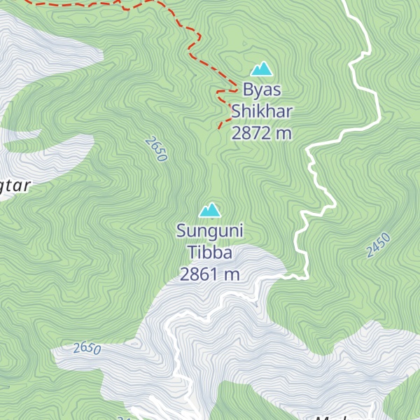 Map of Sunguni Tibba