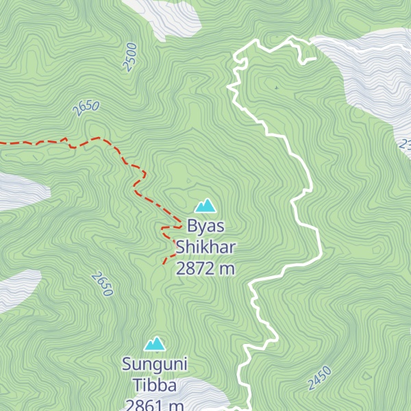 Map of Byas Shikhar