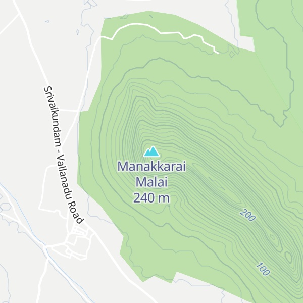 Map of Manakkarai Malai