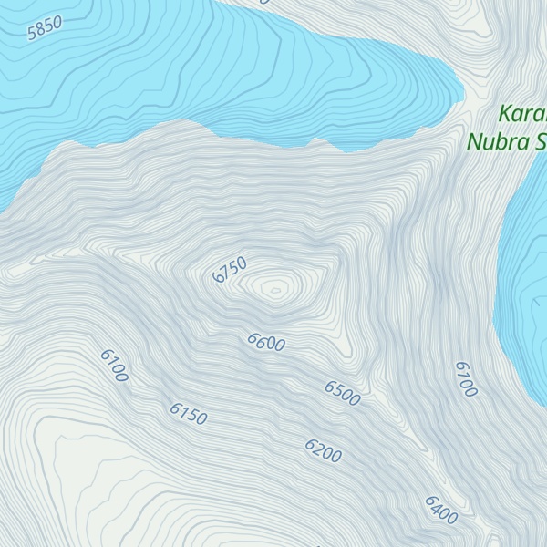 Map of Chhushku Kangri