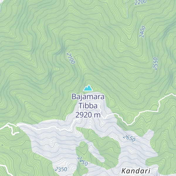 Map of Bajamara Tibba