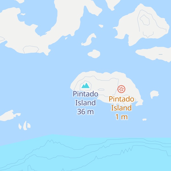 Map of Pintado Island