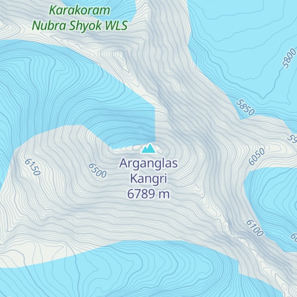 Map of Arganglas Kangri