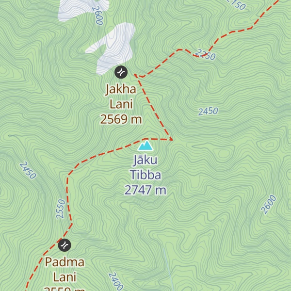 Map of Jāku Tibba