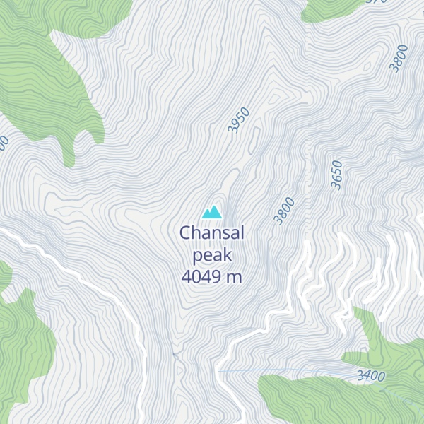 Map of Chansal peak