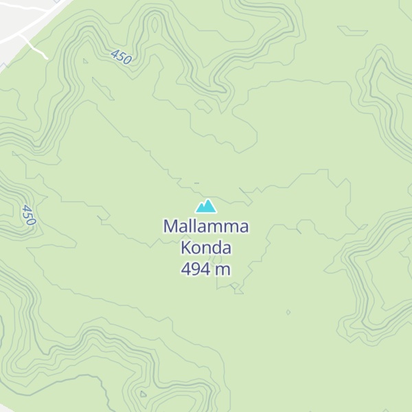 Map of Mallamma Konda