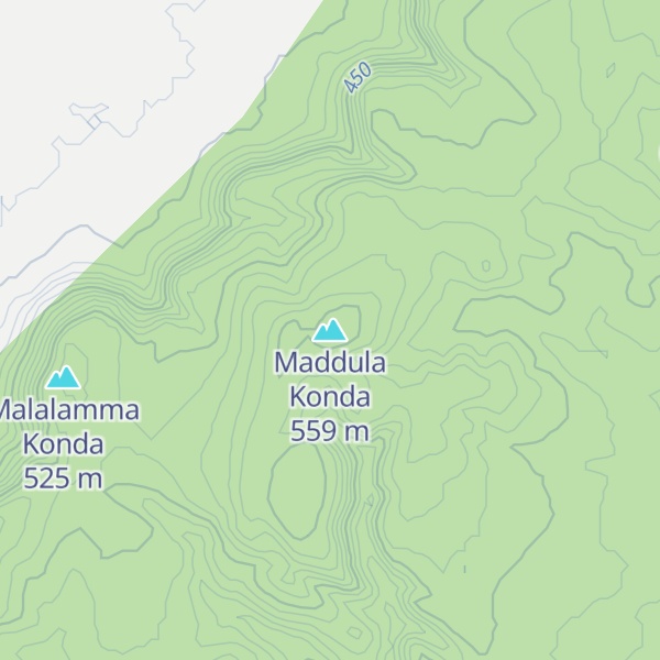 Map of Maddula Konda