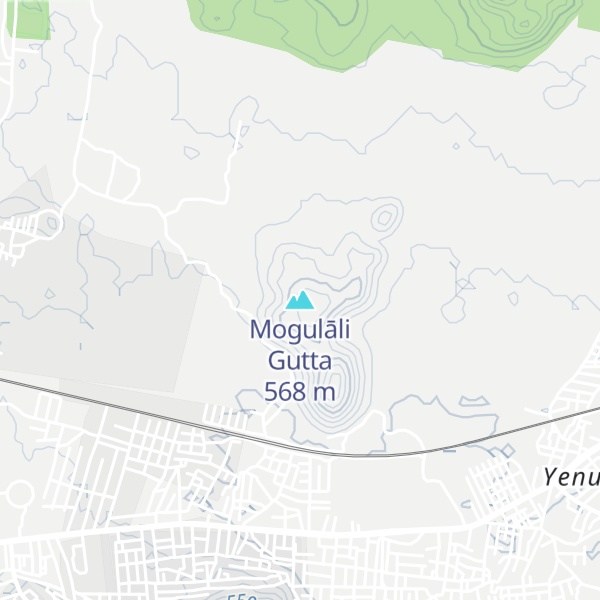 Map of Mogulāli Gutta