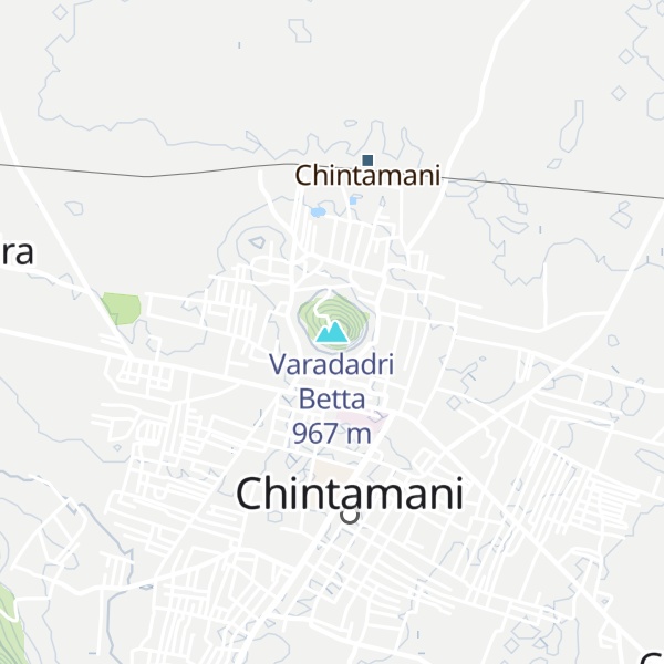 Map of Varadadri Betta
