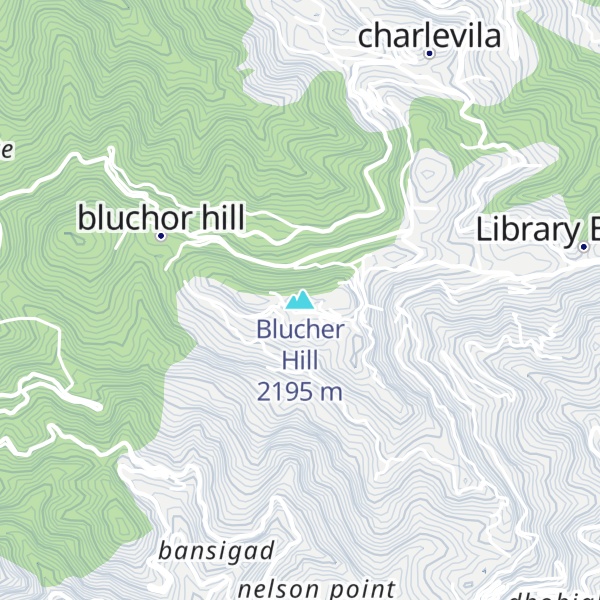 Map of Blucher Hill