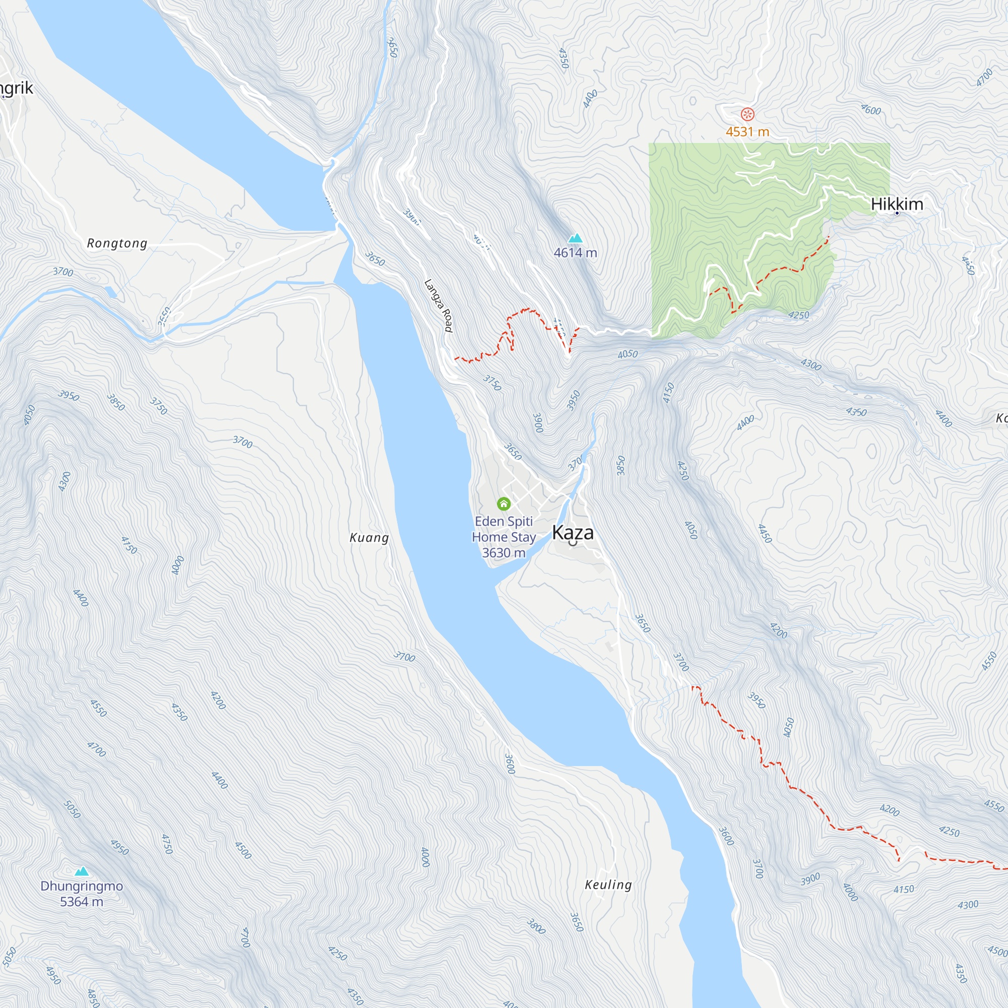 Eden Spiti Home Stay map