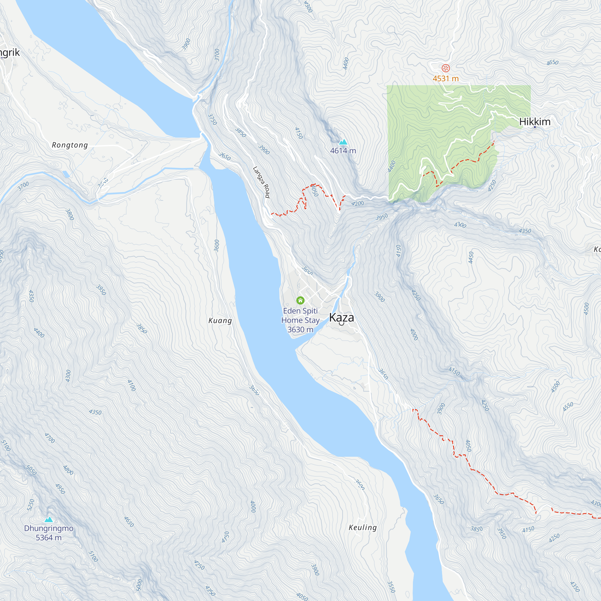 Eden Spiti Home Stay map