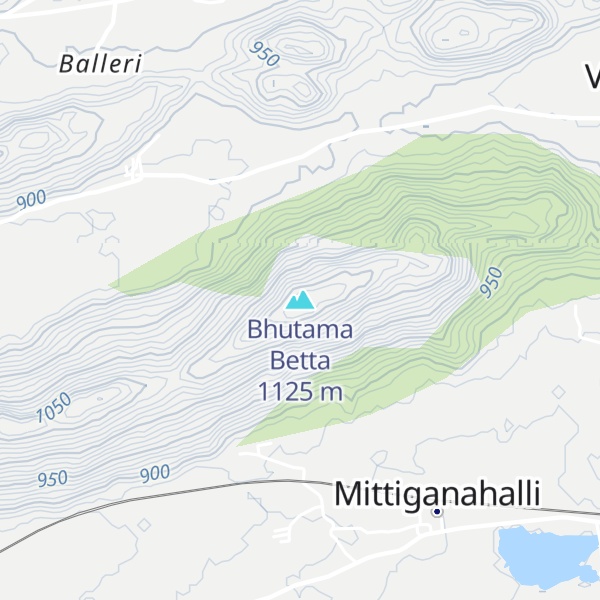 Map of Bhutama Betta