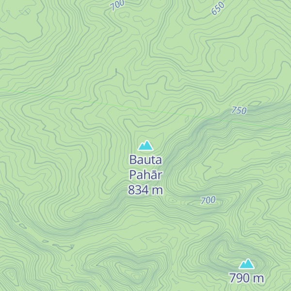 Map of Bauta Pahār